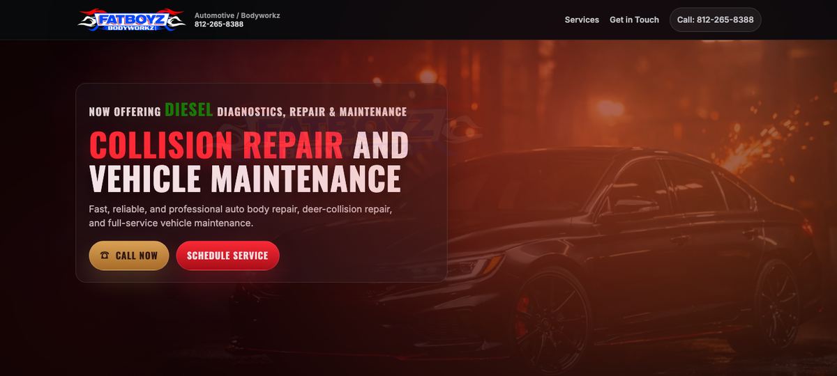 Fatboyz Bodyworkz website