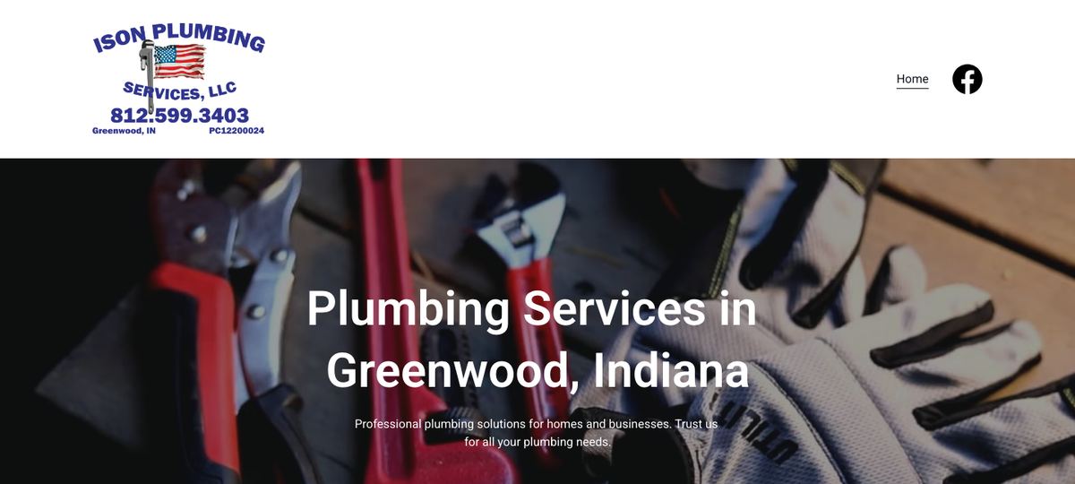 Ison Plumbing website
